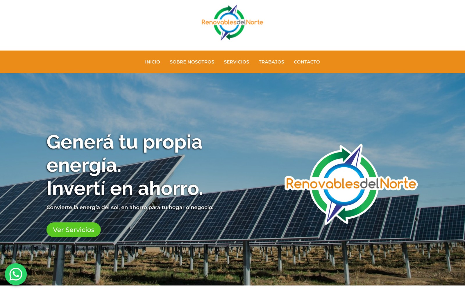 Sitio web Renovables del Norte